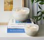Etched Frosted Glass Scented Candle - Fig &amp; Sandalwood
