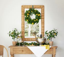 Monique Lhuillier Embroidered Cotton/Linen Table Throw