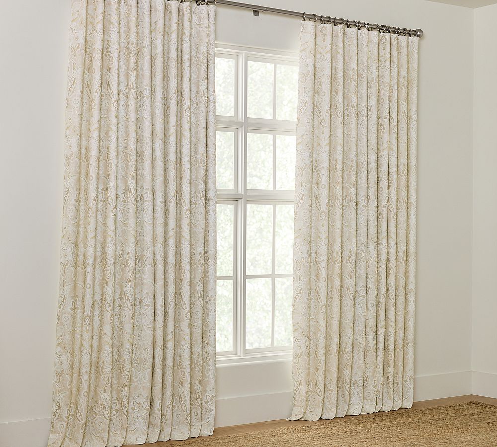 Golden Haze Printed Blackout Curtain by Pottery Barn