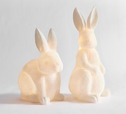Lit Frosted Bunny