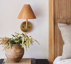 Dayna Rattan Sconce (11")