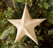 Burlap Star Ornament thumbnail 2
