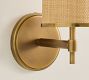 Andre Rattan Cylinder Sconce (14")