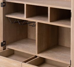 Dolores Cane Bar Cabinet (38")