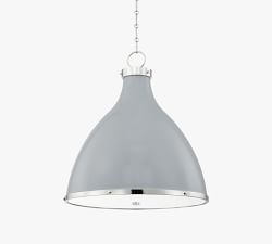Jocelyn Metal Dome Pendant (16"-22")