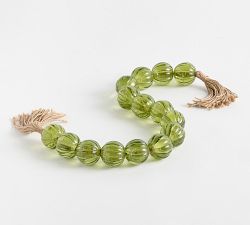 Green Glass Beaded Rope
