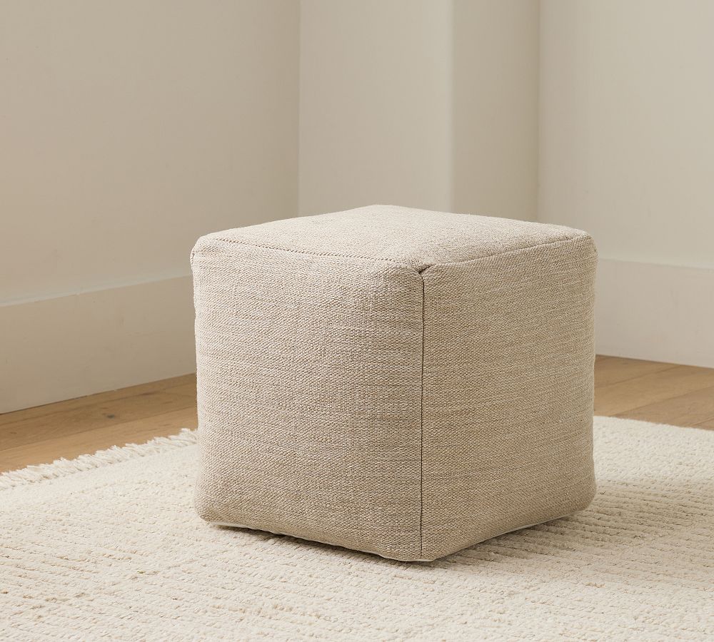 Woven Textured Pouf by Pottery Barn