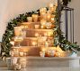 Eclectic Mercury Glass Candle Holders, Set of 6