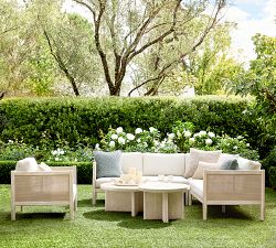 Marina Cane 3-Piece Outdoor Sectional (88")