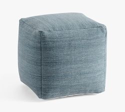 Woven Textured Pouf