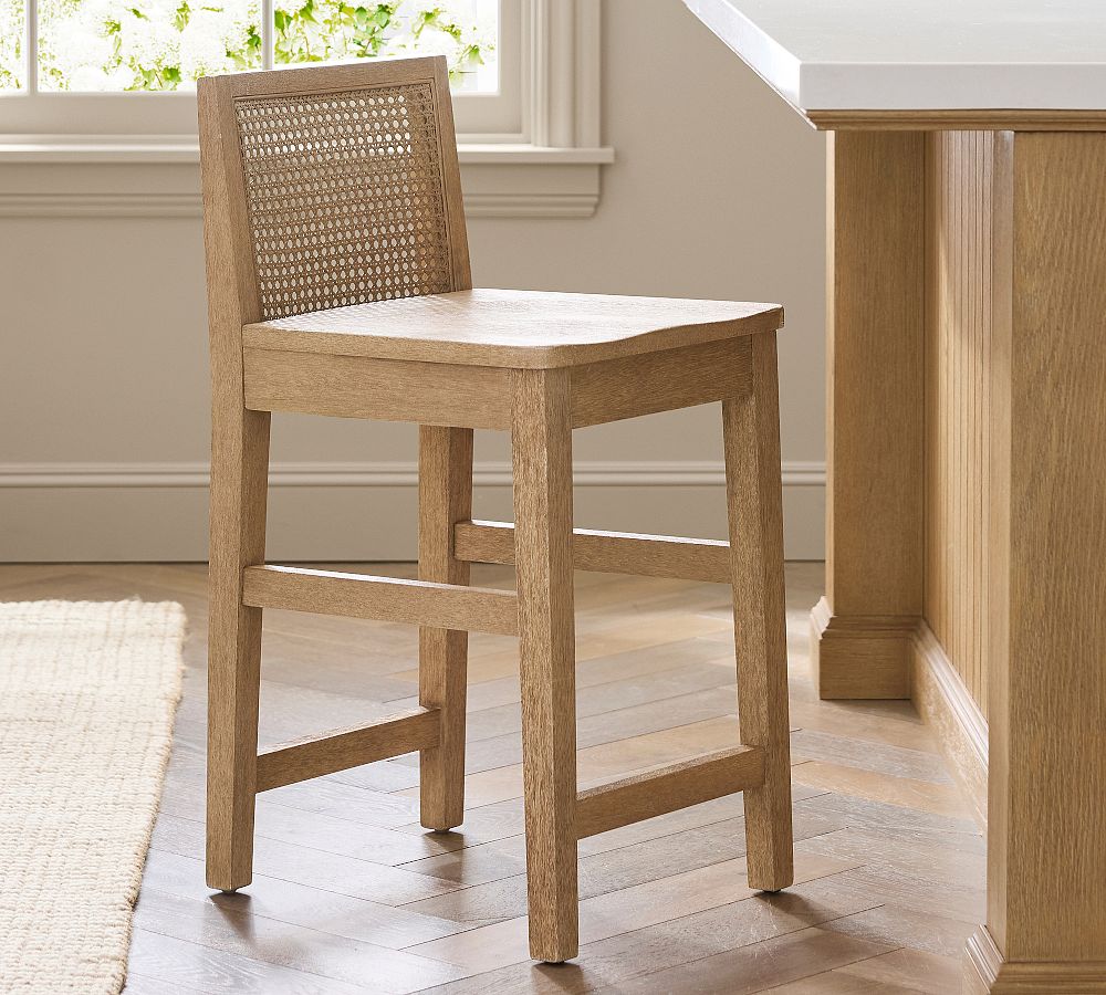 Marina Cane Stool by Pottery Barn