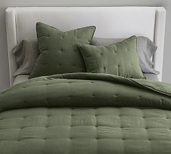 Open Box: Belgian Flax Linen Comforter, Twin/Twin XL - Cypress