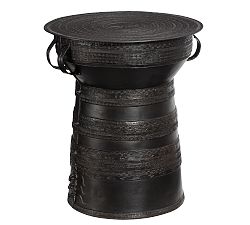 Open Box: Frog Drum Outdoor Side Table (20"Diam.) - Antique Bronze