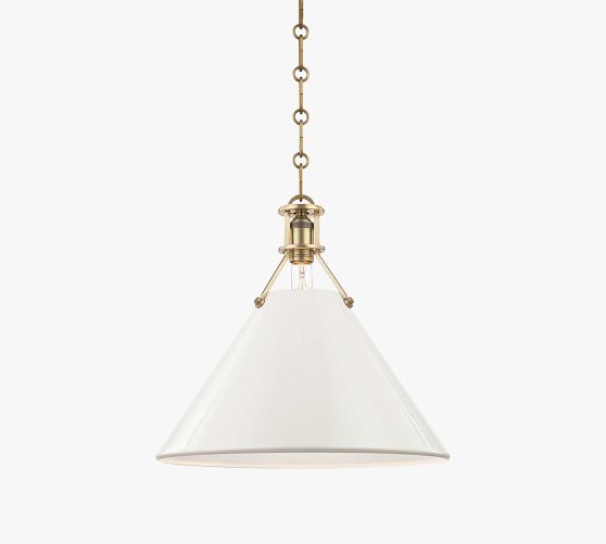 Jocelyn Flared Metal Pendant (10"-16") by Pottery Barn
