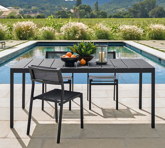 Fiji Metal Rectangular Outdoor Dining Table (72") by Pottery Barn
