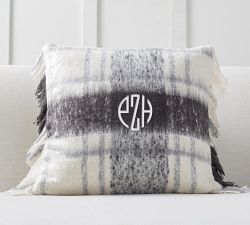 Dagny Plaid Mohair Pillow Cover