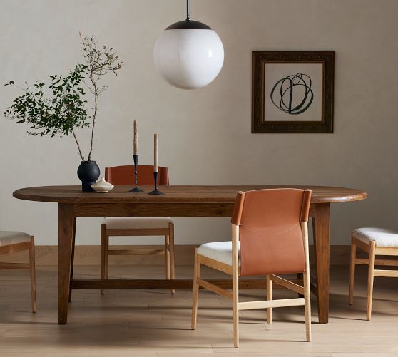 Ender Oval Dining Table (86.5"- 110.5") by Pottery Barn