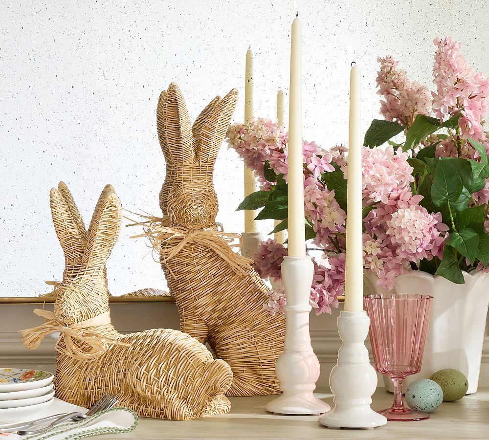 Handcrafted Emery Ceramic Candle Holder by Pottery Barn