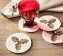 Holly Icon Beaded Coasters - Set of 4