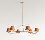 Oxford Leather Chandelier Shade - Pack of 6
