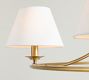 Oxford Metal &amp; Linen Round Chandelier (36"-50")