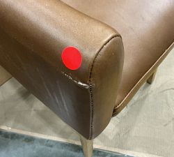 Open Box: Gideon Leather Counter Stool (25") - Signature Maple, Seadrift