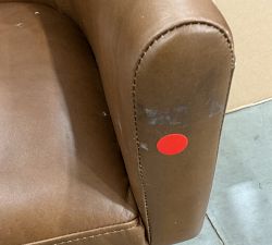 Open Box: Gideon Leather Counter Stool (25") - Signature Maple, Seadrift