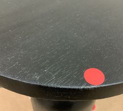Open Box: Larkin Round Accent Table (14") - Warm Black