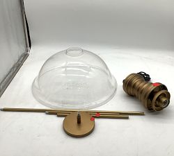 Open Box: Meyer Flared Glass Pendant (17") - Vintage Brass
