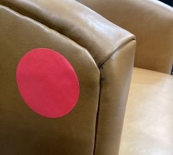 Open Box: Preston Leather Swivel Chair - Statesville Caramel