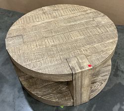 Open Box: Rockport Round Coffee Table, Small (34") - Sierra
