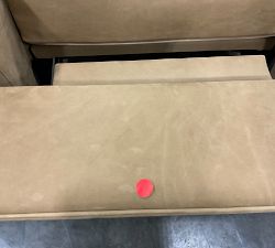 Open Box: Tyler Square Arm Leather Tall Manual Recliner without Nailheads (41") - Nubuck Camel, Seadrift