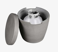 Nerissa Concrete Round Propane Tank Storage Cover (19")