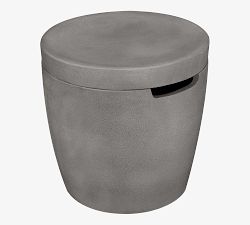 Nerissa Concrete Round Propane Tank Storage Cover (19")