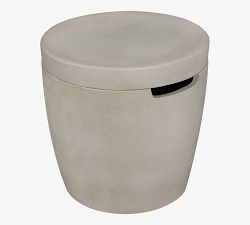 Nerissa Concrete Round Propane Tank Storage Cover (19")