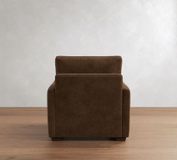 Pearce Modern Square Arm Leather Chair