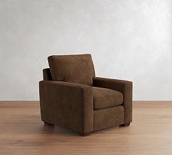Pearce Modern Square Arm Leather Chair