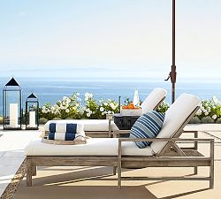 Indio Eucalyptus Outdoor Single Chaise Lounge