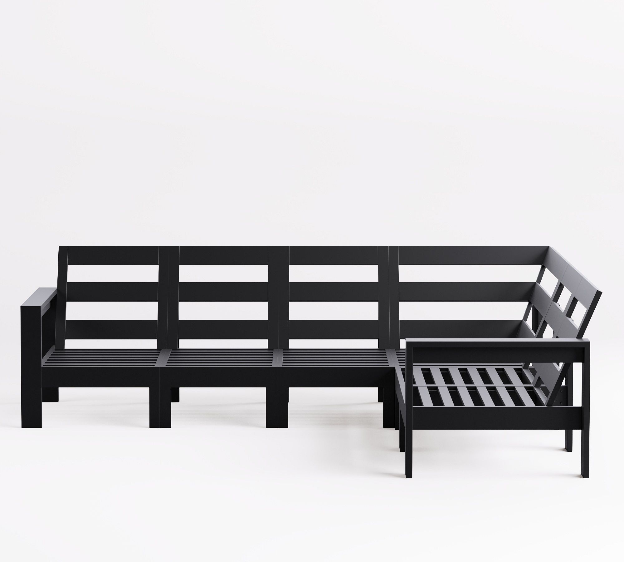 Malibu Metal 6-Piece Outdoor Sectional (108")