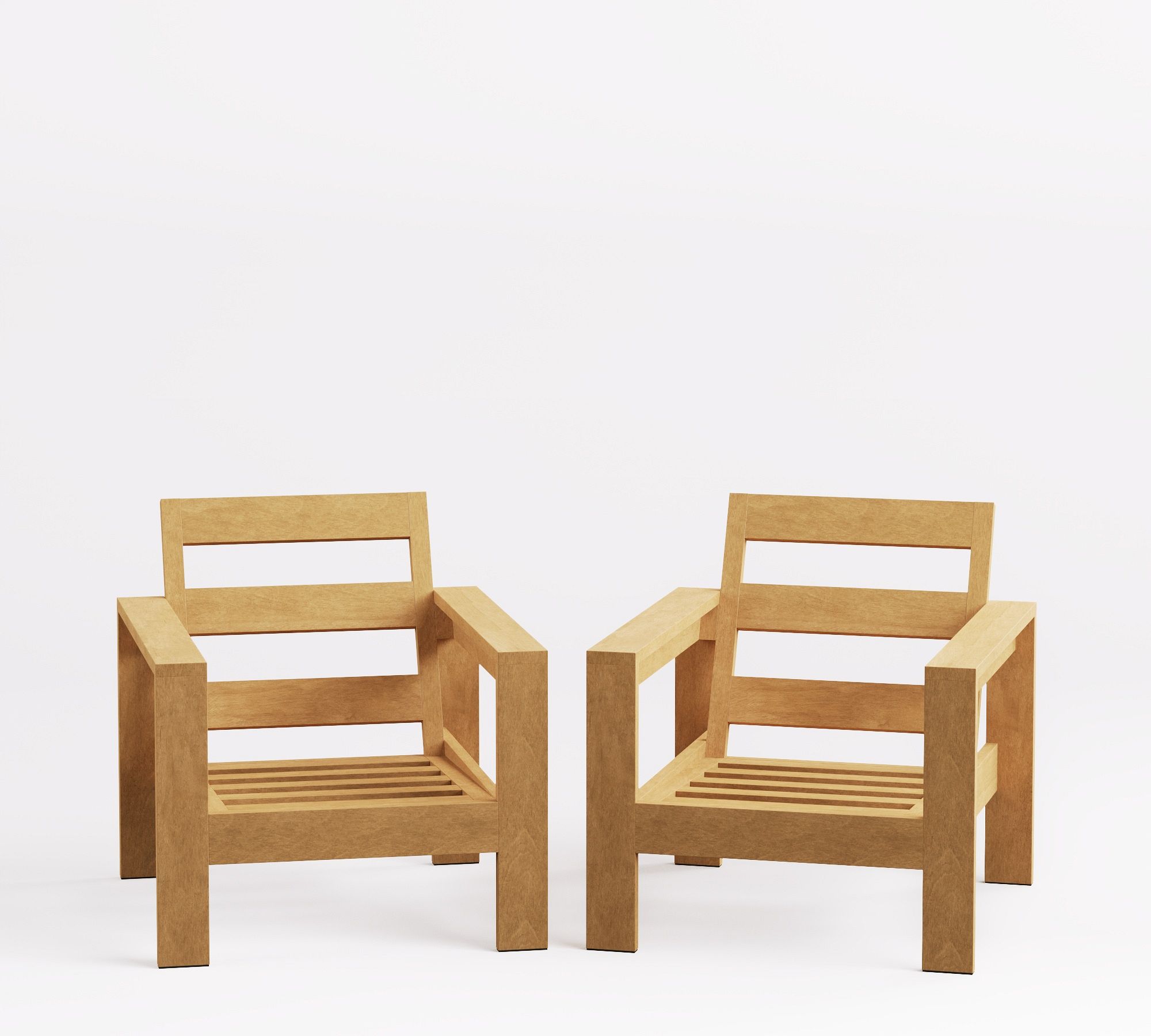 Malibu Teak Outdoor Lounge Chair