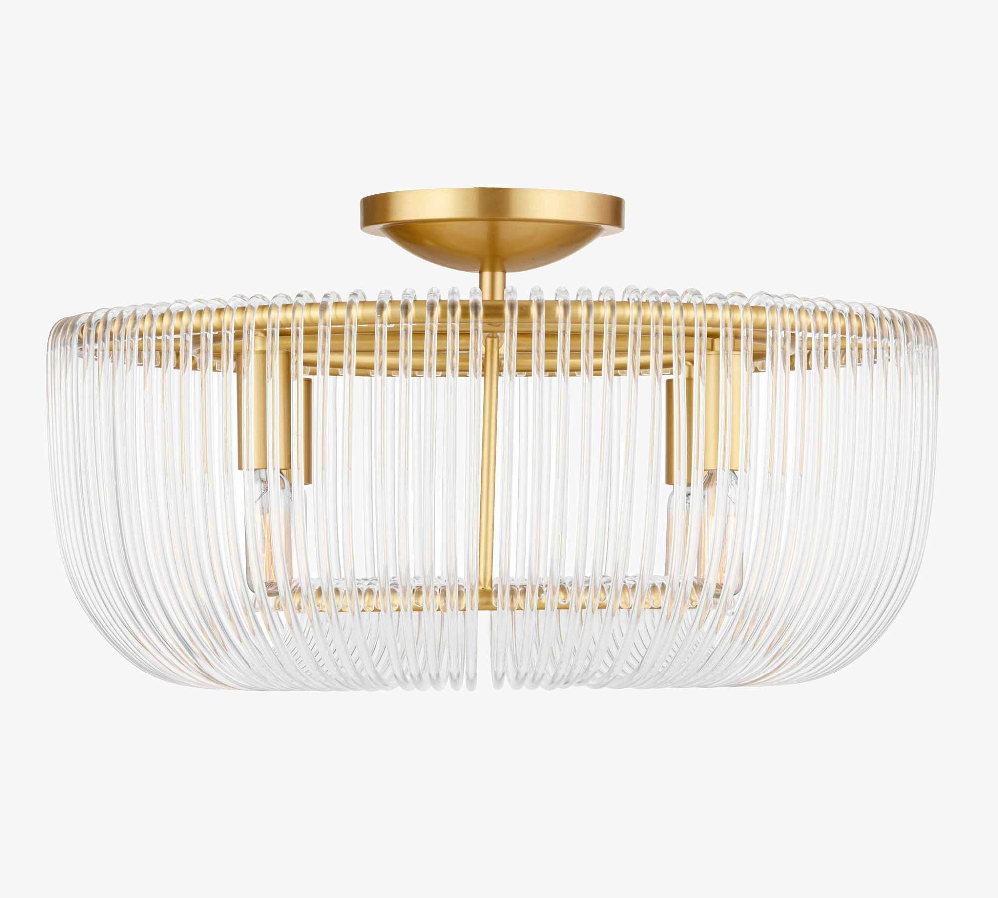 Ranae Glass Round Flush Mount (20")