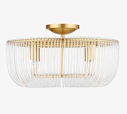 Ranae Glass Round Flush Mount (20")