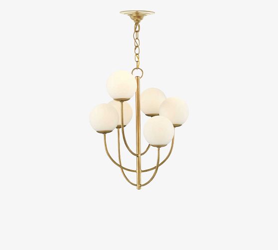 Deanne Glass Round 21" Chandelier by Pottery Barn