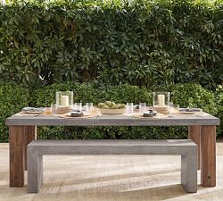 Adonis Concrete Outdoor Dining Bench