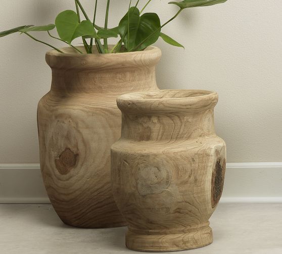 Handcrafted Laguna Wooden Vase