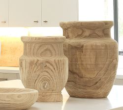 Handcrafted Laguna Wooden Vase