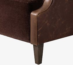 Maribel Roll Arm Leather Chair