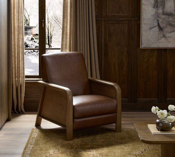 Rocklin Leather Recliner by Pottery Barn