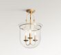 Oxford Glass Hundi Semi Flush Mount (14")