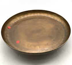 Open Box: Antique Brass Decorative Pedestal Bowl
